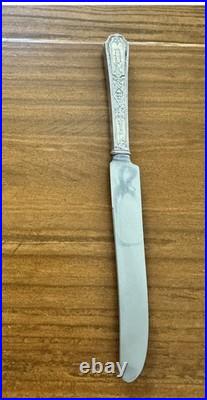 Antique Silverplate Flatware D Monogram 47 Pc 1916 1847 Rogers Bros Heraldic
