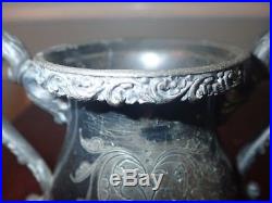 Antique Silverplate Loving Cup Trophy Rogers Smith & Co 1862-77 Ready to Engrave