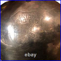 Antique Union Pacifc Overland Route 1847 Rogers Bros Silver Soldered Plate Cover Antique Union Pacifc Overland Route 1847 Rogers Bros Silver Soldered Plate Cover