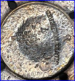 Antique Union Pacifc Overland Route 1847 Rogers Bros Silver Soldered Plate Cover Antique Union Pacifc Overland Route 1847 Rogers Bros Silver Soldered Plate Cover