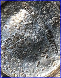 Antique Union Pacifc Overland Route 1847 Rogers Bros Silver Soldered Plate Cover Antique Union Pacifc Overland Route 1847 Rogers Bros Silver Soldered Plate Cover
