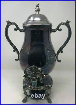 Antique VTG F B Rogers Silver Company 1883 Plated Coffee Urn Samovar 16 Tall