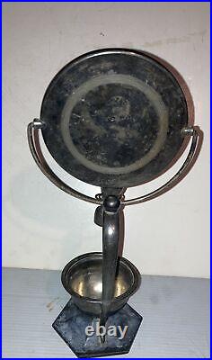 Antique Victorian FB Rogers Co Taunton Taunton Silver Plate Shaving mirror Stand