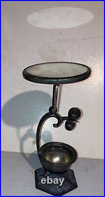 Antique Victorian FB Rogers Co Taunton Taunton Silver Plate Shaving mirror Stand