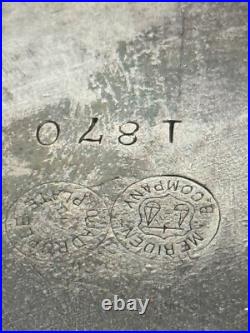 Antique Victorian Meriden Rogers Smith Silver Plate Basket Cat Cherub