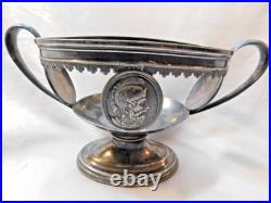 Antique Victorian Rogers & Bro. Silver Plate Loving Cup Assyrian Head
