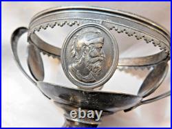 Antique Victorian Rogers & Bro. Silver Plate Loving Cup Assyrian Head