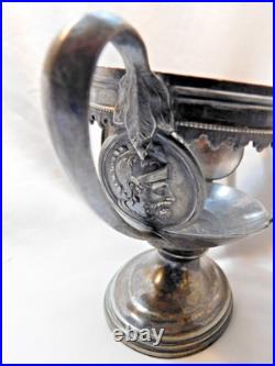 Antique Victorian Rogers & Bro. Silver Plate Loving Cup Assyrian Head