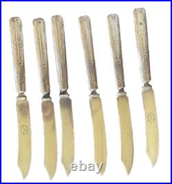 Antique Victorian WM ROGERS EAGLE BRAND 12 DWT SILVER-PLATE Fruit/Cheese Knives Antique Victorian WM ROGERS EAGLE BRAND 12 DWT SILVER-PLATE Fruit/Cheese Knives