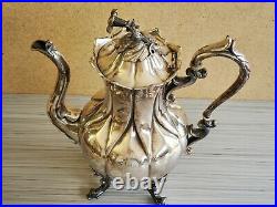 Antique Vintage Silver Plated Coffee Tea Pot Roger Brothers Hartford 11'' T