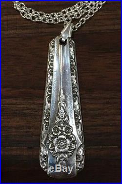 Antique Vintage Spoon/ Fork Elegance Wm Rogers Mfg Necklace Silverware Jewelry