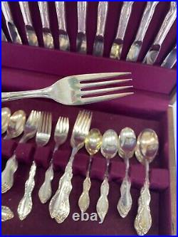 Antique WM Rodgers Silver Extra Plate Camelot Silverware Set 100+, SALE 20% OFF