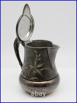 Antique W. M. ROGERS Silver Plate Tea Creamer Pitcher / Single Serve Tea