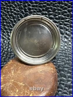 Antique Wm. Rogers Silver Plate Collapsible Shot Glass with Leather Case c. 1910s