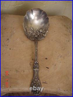 Antique Wm Rogers Silverplate Sxr Serving Spoon Rose Patd Jan 14 1903