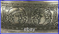 Antique c1890 Silver Plate Rogers Assyrian Head Covered Soup Tureen