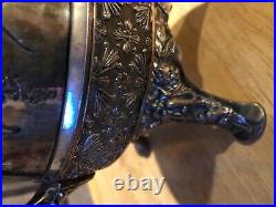 Antique detailed ornate rare Rogers smith co 1924 silver tea pot WOW