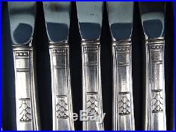 Art Déco Besteck CAPRI Silver Plate 30 tlg Rogers Oneida Antique Cutlery um 1935