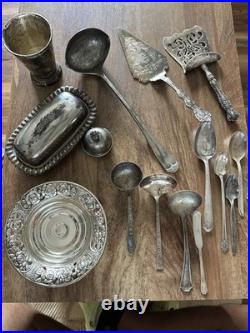 Assorted Miscellaneous Silver Plate Flatware Lot Real Vintage. All