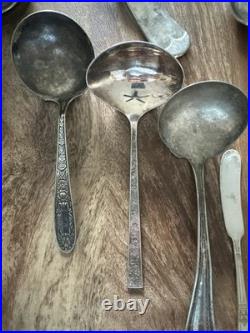 Assorted Miscellaneous Silver Plate Flatware Lot Real Vintage. All
