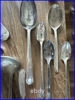 Assorted Miscellaneous Silver Plate Flatware Lot Real Vintage. All