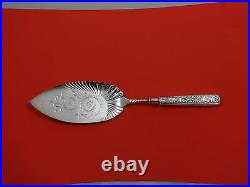 Assyrian Head by 1847 Rogers Plate Silverplate HH Fish Server Engraved 12