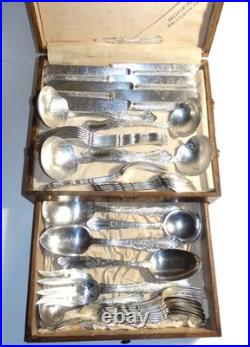 Atq International/Rogers ALHAMBRA 1907 Silverplate 39pc Flatware Set Svc for 6 Atq International/Rogers ALHAMBRA 1907 Silverplate 39pc Flatware Set Svc for 6