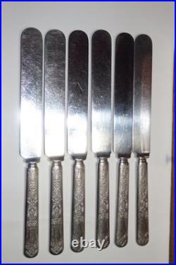 Atq International/Rogers ALHAMBRA 1907 Silverplate 39pc Flatware Set Svc for 6 Atq International/Rogers ALHAMBRA 1907 Silverplate 39pc Flatware Set Svc for 6