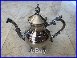 Authentic 5-Pc FB Rogers Silver Excellent Coffee Tea Set Victorian Silver Plate