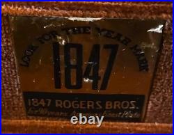 BEAUTIFUL 50pc IS 1847 Rogers Bros Adoration Silver Plate Silverplate Flatware