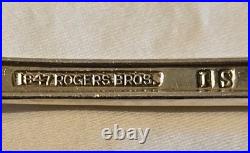 BEAUTIFUL 50pc IS 1847 Rogers Bros Adoration Silver Plate Silverplate Flatware