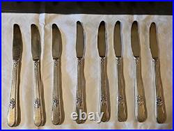 BEAUTIFUL 50pc IS 1847 Rogers Bros Adoration Silver Plate Silverplate Flatware