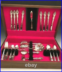 Baroque Rose by 1881 Rogers/ Oneida 71 piece Service for 8