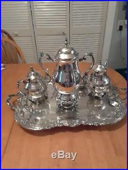 Beautiful Vintage Heavy 10 Piece FB Rogers Silver Plate Coffee/ Tea Service