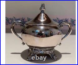 Big Discount! Antique F. B. Rogers 1881 Lady Margaret Silver Plate Tea Set 7 Pc