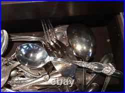 Big lot Vintage 1847 Rogers Bros Silverware and other brands