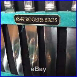 C. 1920s Flatware Set (Legacy Pattern) Rogers Bros 1847 Silverplate ART DECO