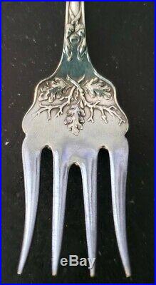 Charter Oak by 1847 Rogers Brothers set of 4 Silver plated Salad forks 1906