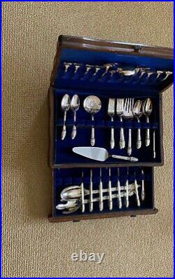 Collectible 1847 Rogers Bros. First Love Silver Plated Flatware Set 58 Pieces
