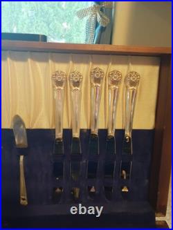 Community Plate Silverware Set with Case 1847 Roger's Bros. Eternally Yours