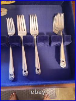 Community Plate Silverware Set with Case 1847 Roger's Bros. Eternally Yours