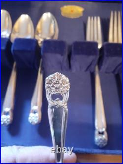Community Plate Silverware Set with Case 1847 Roger's Bros. Eternally Yours