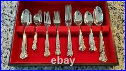 Complete Set for 8 (54 pieces) 1847 Rogers Bros IS Silverware Flatware With Box