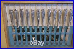 DAFFODIL 70 PC 1847 ROGERS BROS SILVERPLATE FLATWARE Set Service for 10