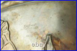Daffodil Silver Plate Stamped Tray 1847 Rogers Bros International Silver 18.5x13