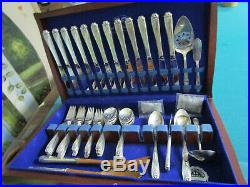 Dafodil Rogers Flatware Set For 12 With Servers 81 Pcs Original Box Not Used