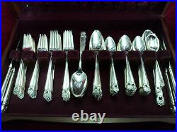 ETERNALLY YOURS Silverplate 103 pc Dinner Set & Chest 1847 Rogers Flatware