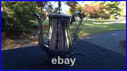 Elegant Vintage Silver-Plate Tea Service 4 Pieces Wm Rogers