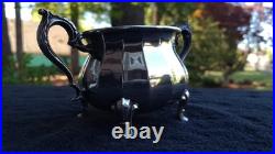 Elegant Vintage Silver-Plate Tea Service 4 Pieces Wm Rogers