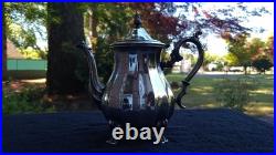 Elegant Vintage Silver-Plate Tea Service 4 Pieces Wm Rogers